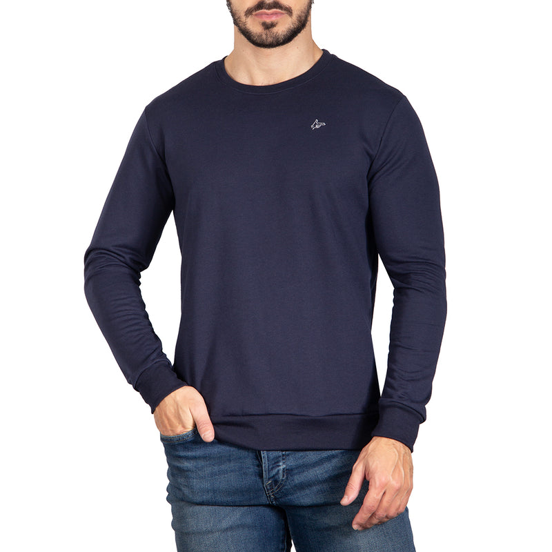 Sudadera basica azul discount marino