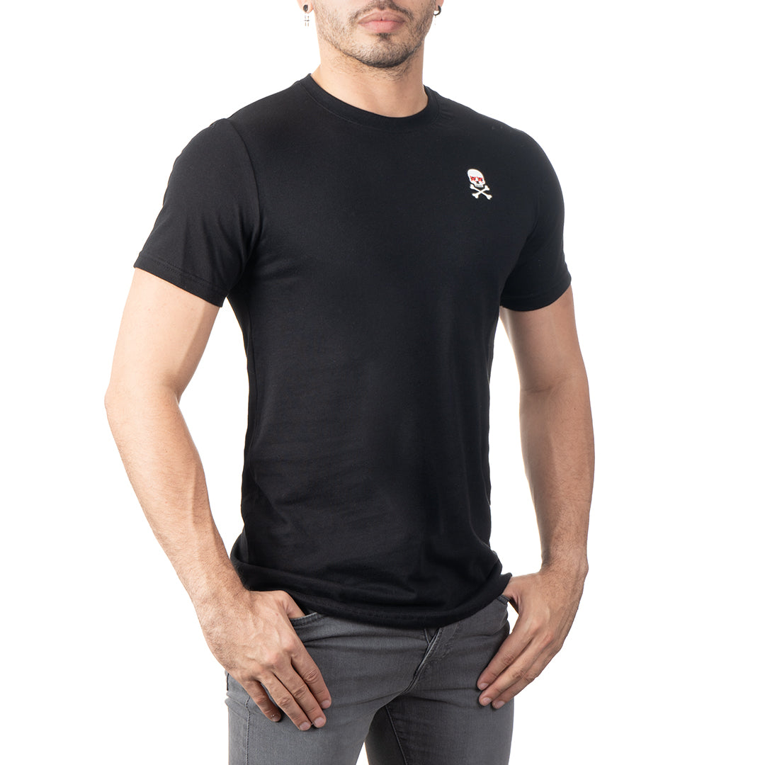 Playera negra best sale con calavera