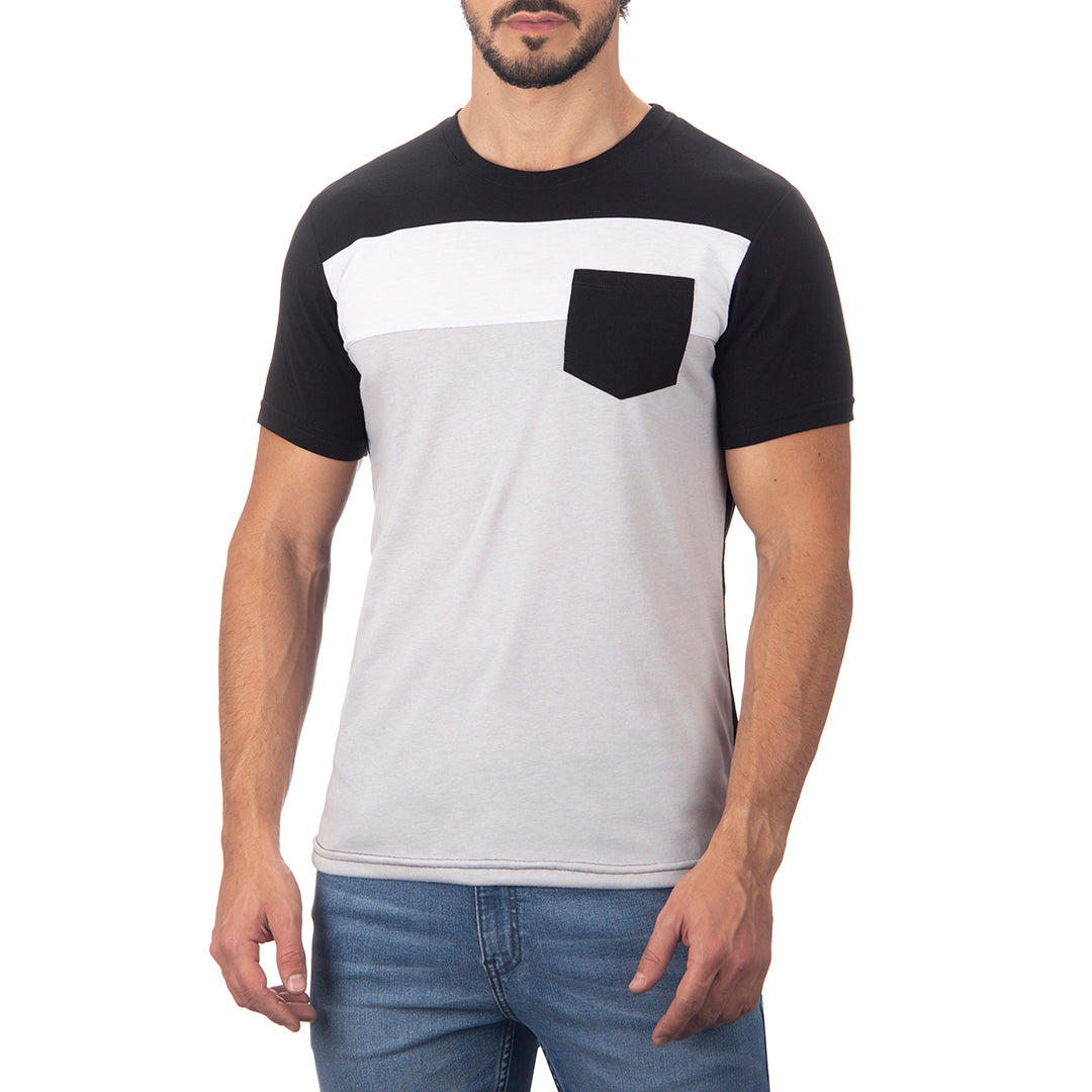 Playera negra best sale y blanca