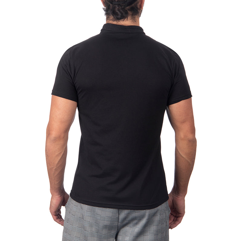 Playera negra 2024 tipo polo