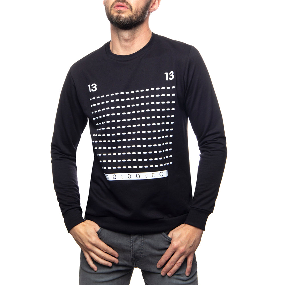 Sudadera Negra Estampada - Exchange Café – Exchange Cafe